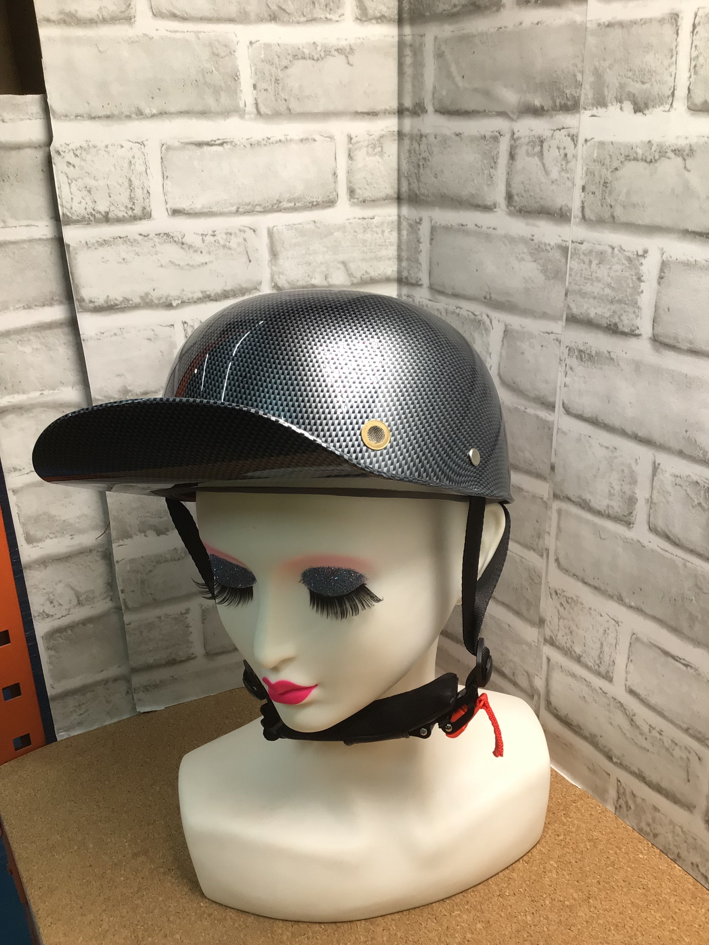 Woljay Vintage Retro Open Face Motorcycle Helmet Baseball  DOT Certified (7942854050030)